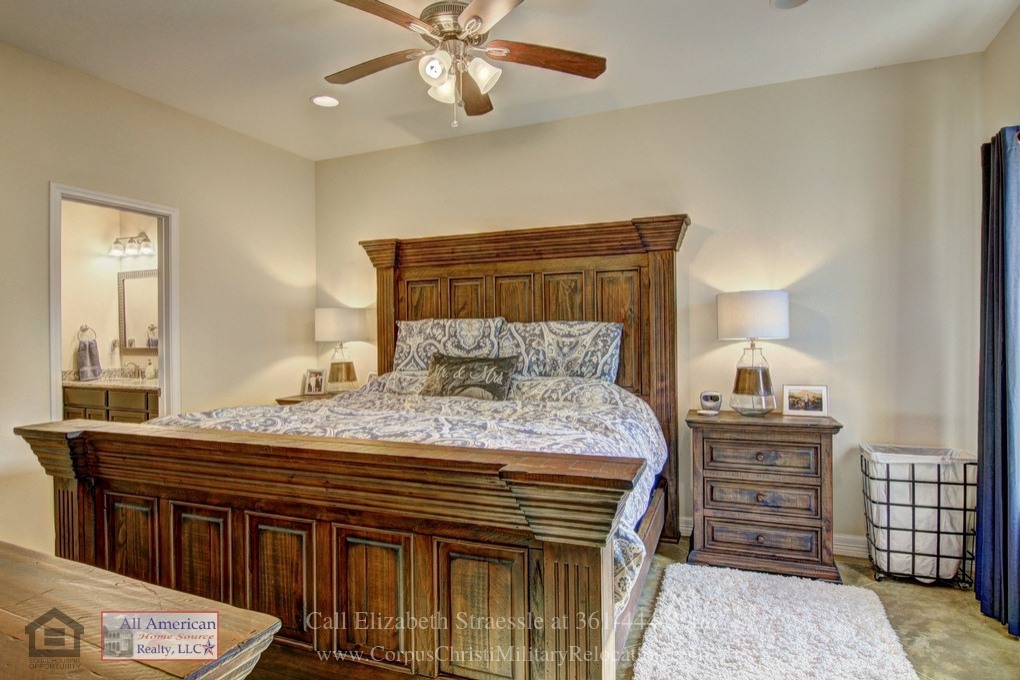 Padre Island Corpus Christi TX Homes - This Corpus Christi home for sale master bedroom is a perfect sanctuary for relaxation at the end of the day.