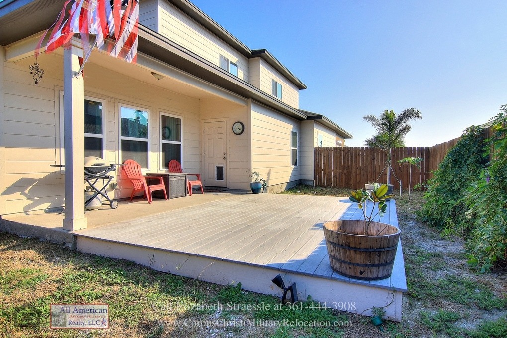  Homes in Padre Island Corpus Christi TX - The best of retreat and relaxation are yours on the covered patio of this home for sale in Corpus Christi TX.