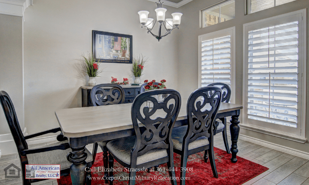 Homes in Corpus Christi TX - Create happy memories and fun conversations in the formal dining room of this Corpus Christi home for sale. 