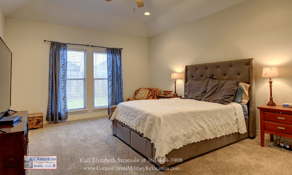 Homes in Corpus Christi TX - Experience peace of mind and the best of rest in the large master bedroom of this home for sale in Corpus Christi. 