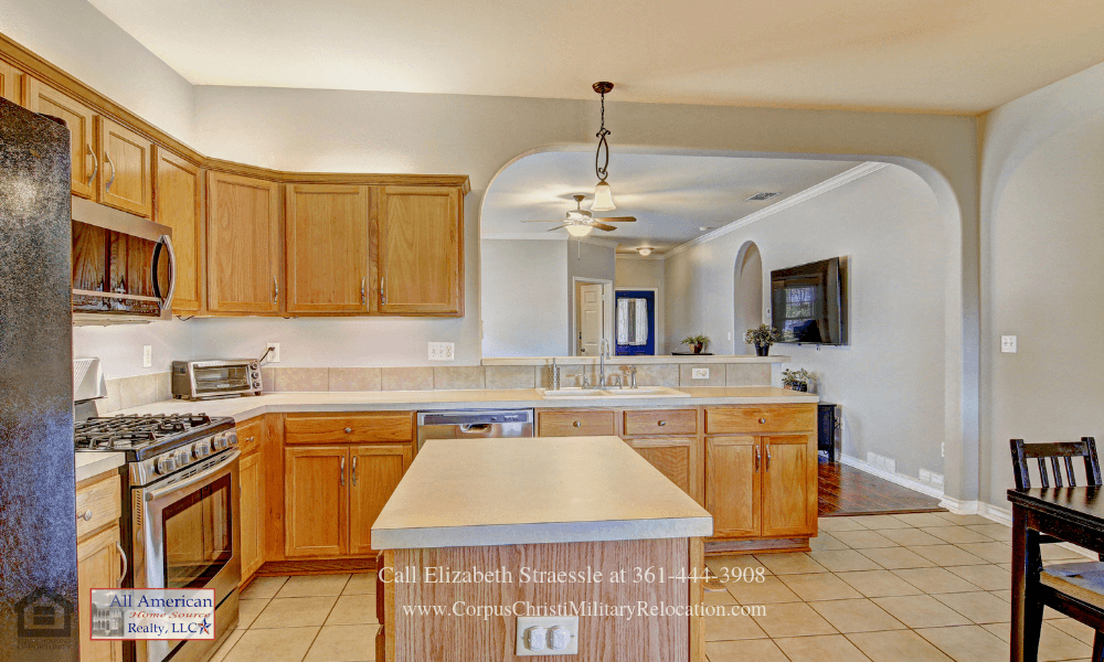 Homes in Corpus Christi TX - The spacious kitchen of this Corpus Christi home can definitely inspire your inner chef.