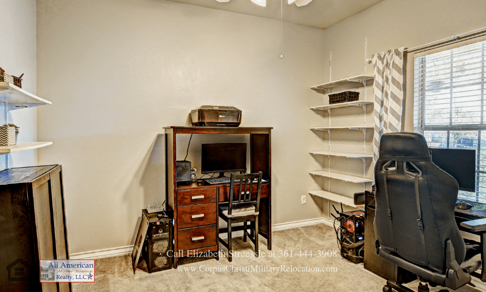 Homes for Sale in Corpus Christi TX - Keep your things organized with the help of the built-ins in the study/home office.