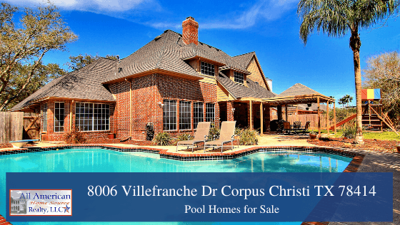 Corpus Christi TX Pool Homes for Sale